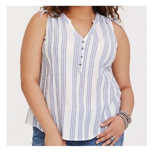 PLUS Torrid stripe top